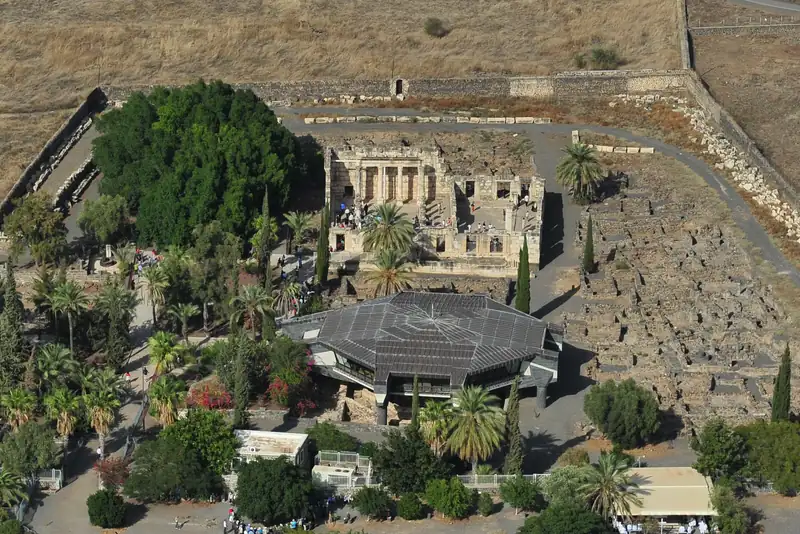 "Kfar Nahum Synagogue AERIAL H", AVRAMGR (Avram Graicer), 12/11/2011